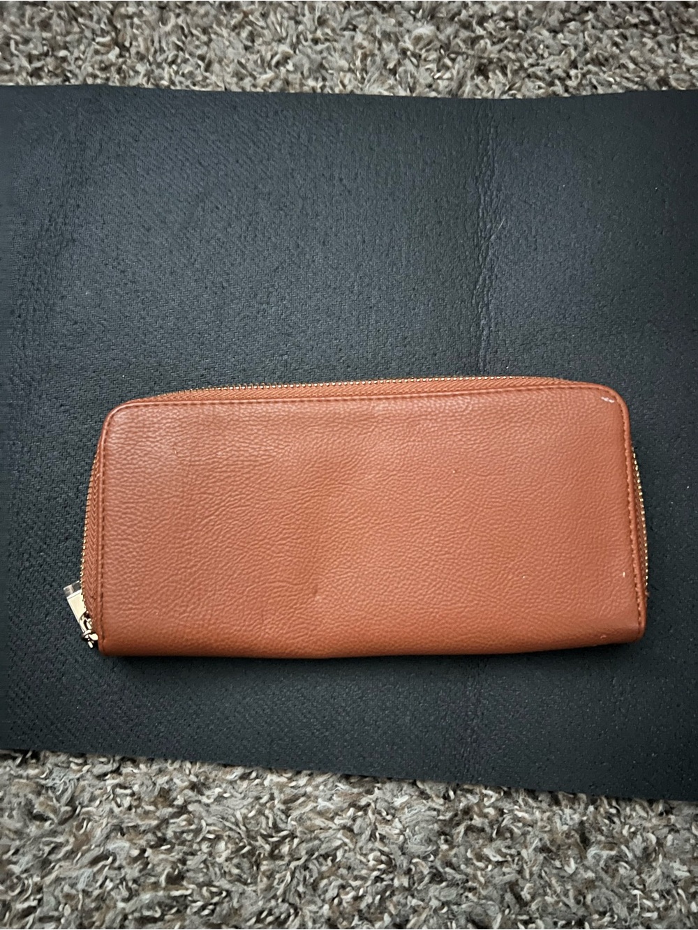 a new day Brown Zip-Around Pebble Wallet